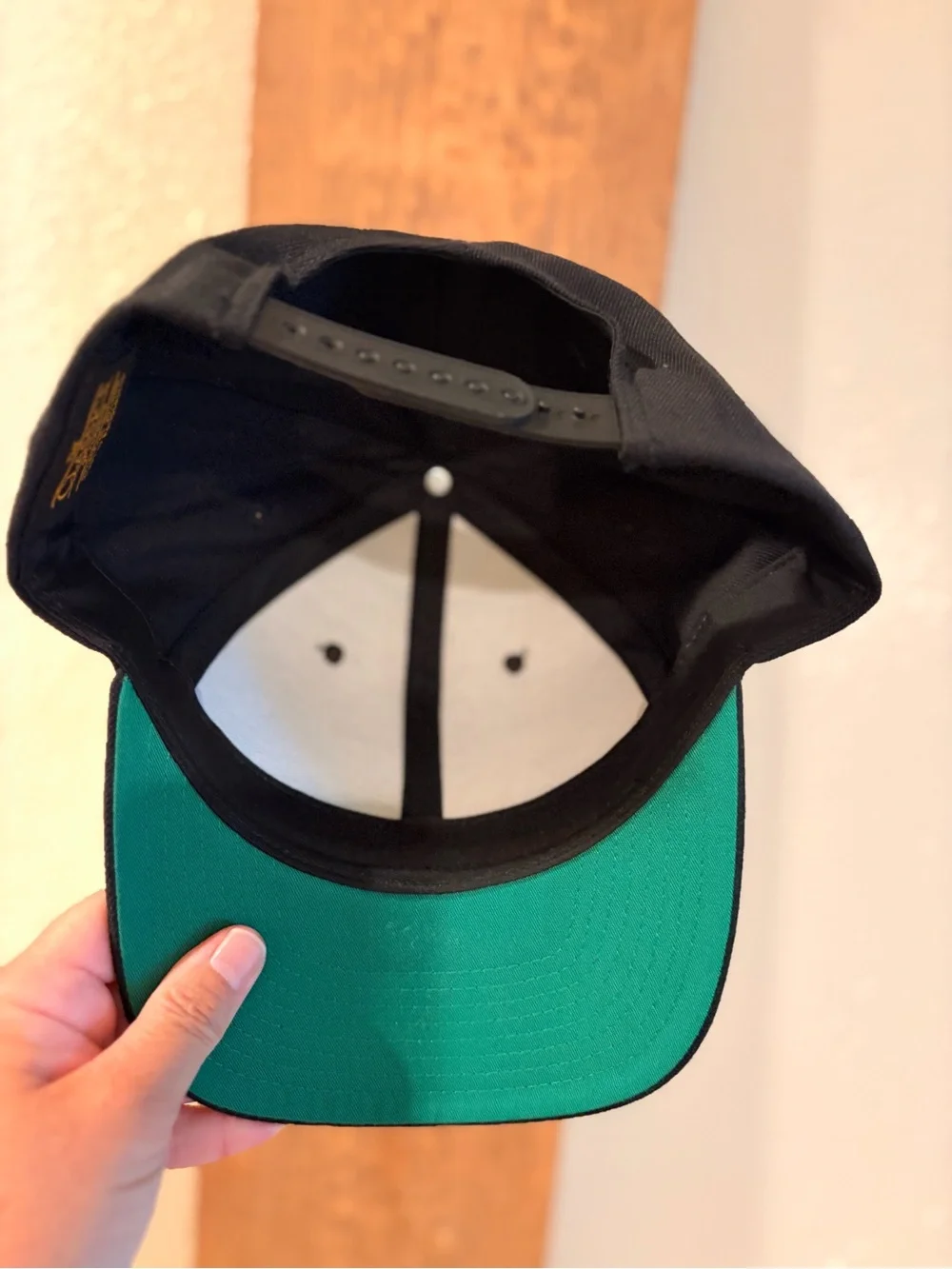 Black Cap with White Wave Logo